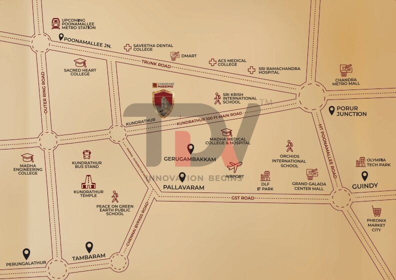 Casagrand Massimo Location Map