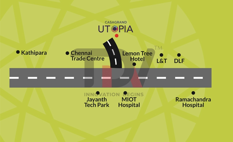 Casagrand Utopia Location Map